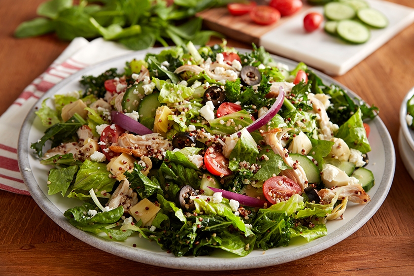 Chicken & Quinoa Mediterranean Salad